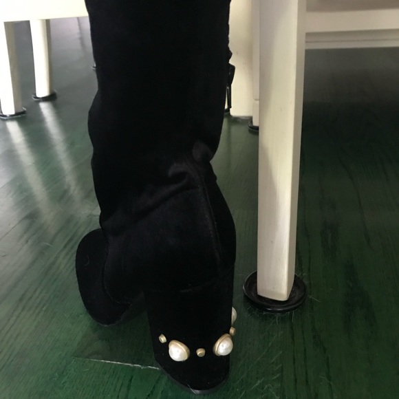 Ivanka black suede high boots - Picture 3 of 6